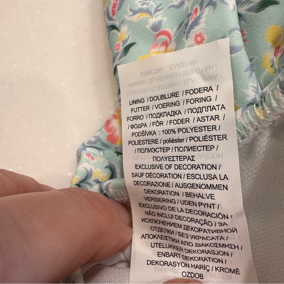 NWT Polo Ralph Lauren Floral Ruffled Criss Cross Back  Swimsuit Girls Size 6X - Picture 11 of 11